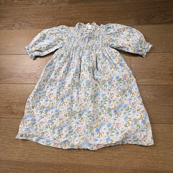 AsCollection Girls Smocked Front Floral Dress, Size 8, Ruffle, Special Occasion - Picture 1 of 12